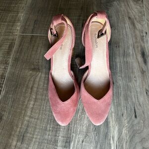 Soludos Collette 3.5" Heel in Dusty Rose Size 7.5 NEW